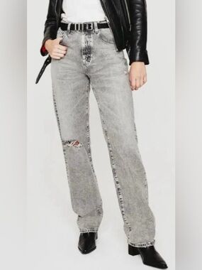 AG Adriano Goldschmied AG-ED Denim Ezzra True Boyfriend Distressed Jeans Size 26